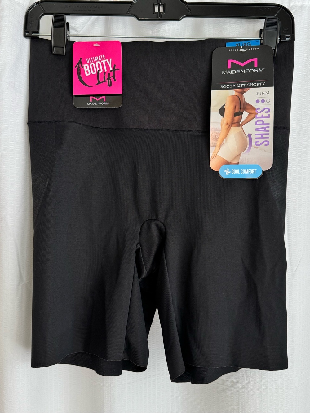 Maidenform Black Booty Lift Shorty - High Waist Shaping Shorts BNWT